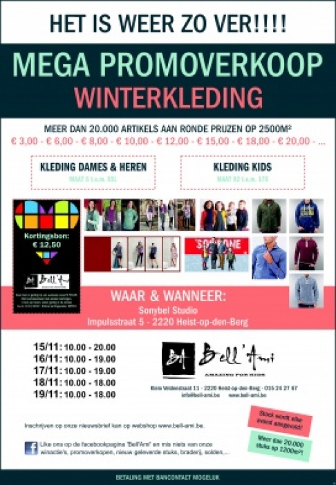 MEGA PROMOVERKOOP WINTERKLEDING DAMES - HEREN & KIDS