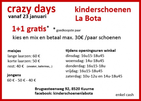 Crazy days La Bota Kinderschoenen 