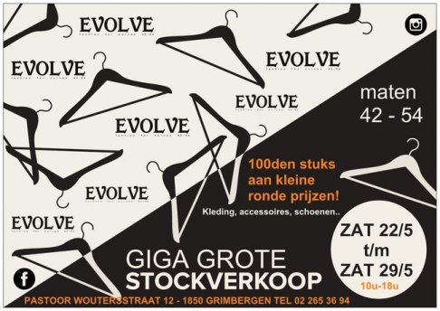 EVOLVE GIGA GROTE PLUS SIZE STOCKVERKOOP COLLECTIE 2020