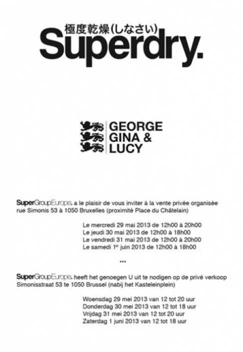 Superdry priveverkoop