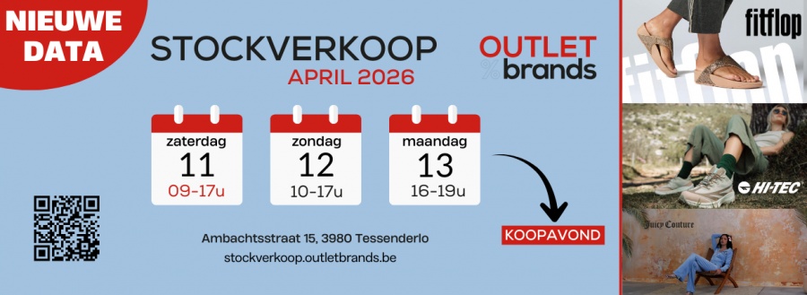 Outlet Brands stockverkoop April 2026