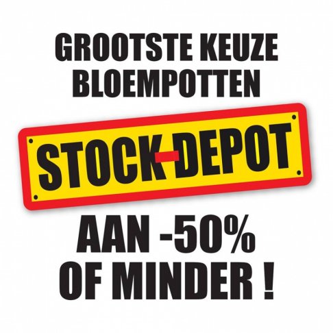 Stockverkoop bloempotten