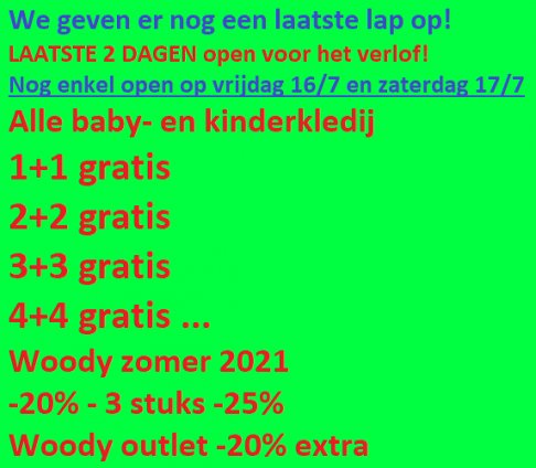 Pierrot outlet store: LAATSTE 2 DAGEN SOLDEN!!