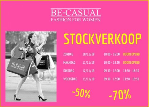 Stockverkoop Be-Casual Lendelede