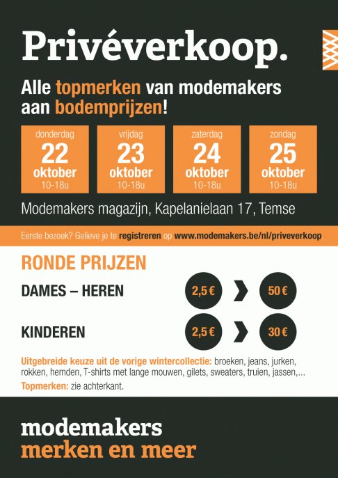 Privéverkoop modemakers