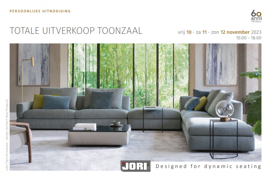 JORI totale uitverkoop toonzaal