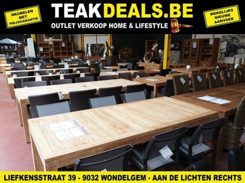 GEANNULEERD -- OUTLET VERKOOP TUINMEUBELEN & LOUNGE SETS - BADBKAMERMEUBELEN - TEAKDEALS DE SPECIALIST IN FABRIEKSLOTEN & RESTPARTIJEN - 2