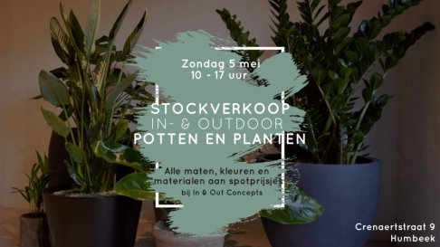 Stockverkoop potten en planten