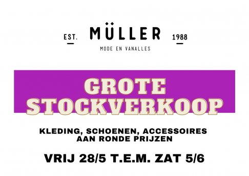 Stockverkoop Müller Diest