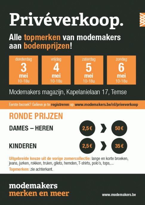 Privéverkoop modemakers