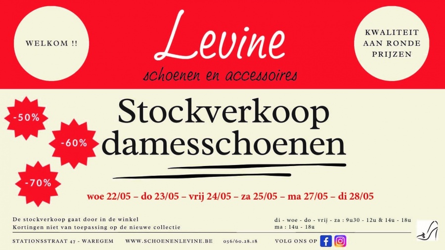 Stockverkoop Schoenen Levine