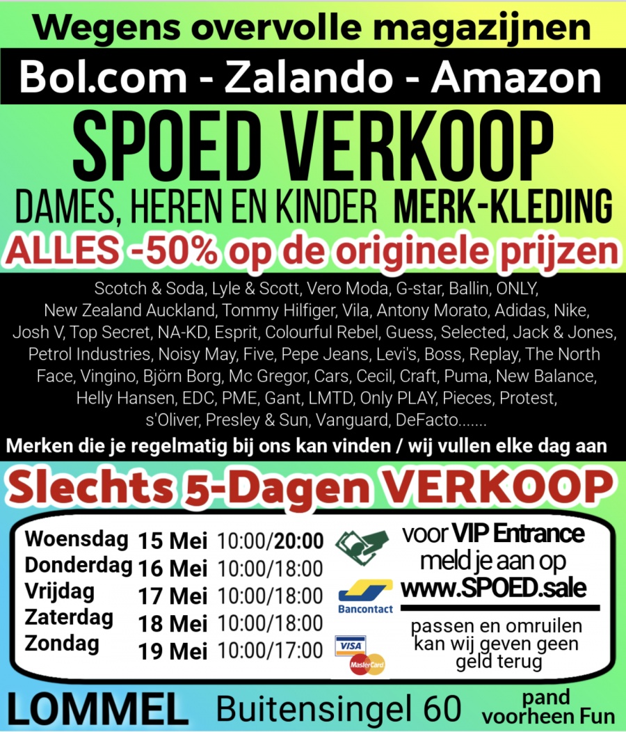 SPOED VERKOOP Bol.com-Zalando-Amazon LOMMEL