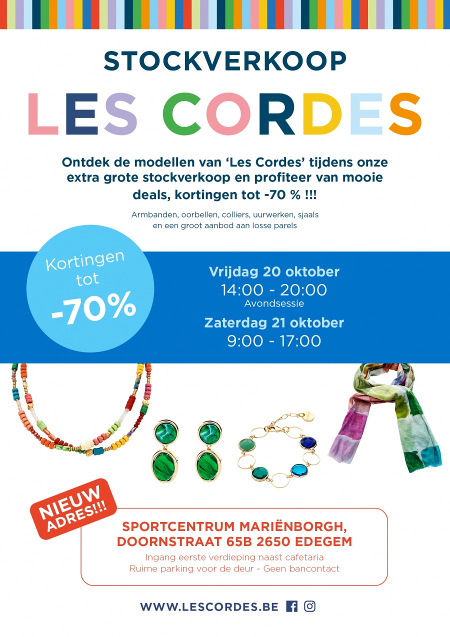 LES CORDES stockverkoop (fantasiejuwelen)