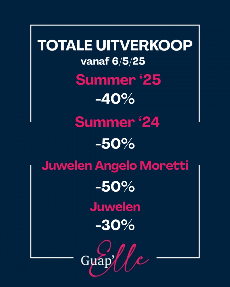 Totale uitverkoop Guapelle