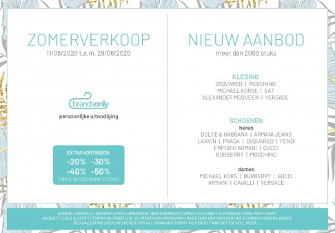 Zomerverkoop Brands Only Antwerpen