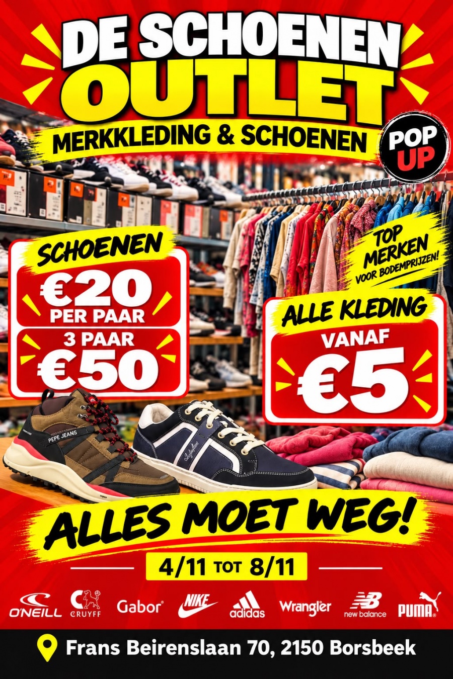 Stockverkoop Borsbeek