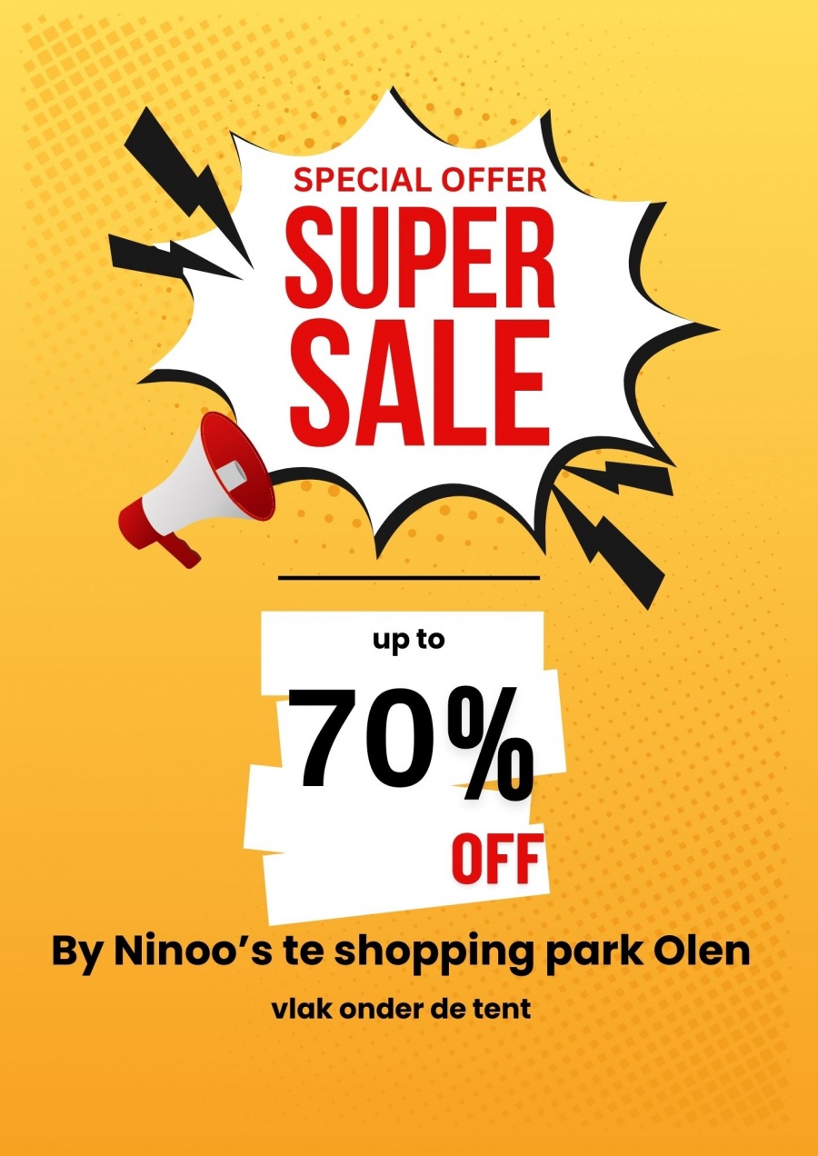 Uitverkoop Ninoo's Olen: kortingen tot 70%