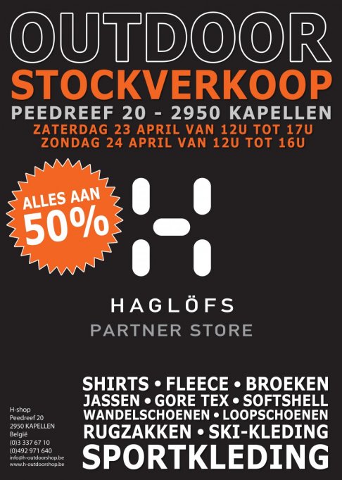 Haglöfs stockverkoop antwerpen