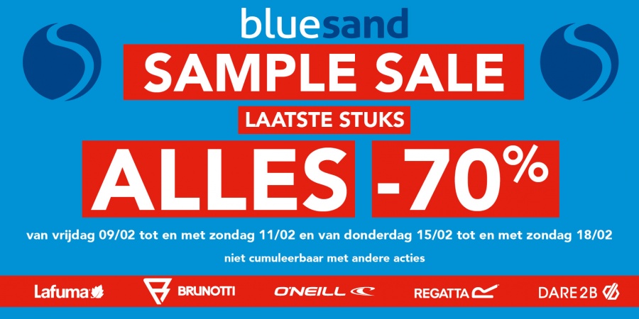 Bluesand sample sale