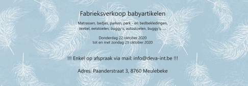 Fabrieksverkoop babyartikelen