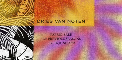 Dries Van Noten stoffenverkoop