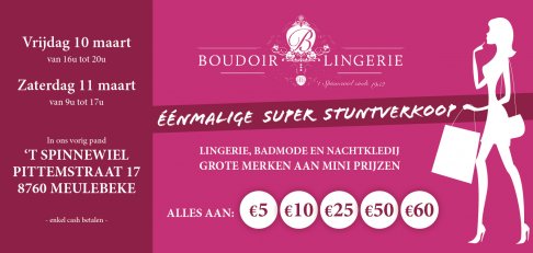 Stockverkoop Boudoir Lingerie