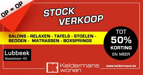 Stockverkoop Keldermans Wonen Lubbeek