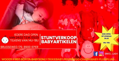 Stuntverkoop Babyartikelen