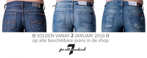 7 for all mankind solden vanaf zaterdag 2 janurai 2016 op www.dressinstyle.be