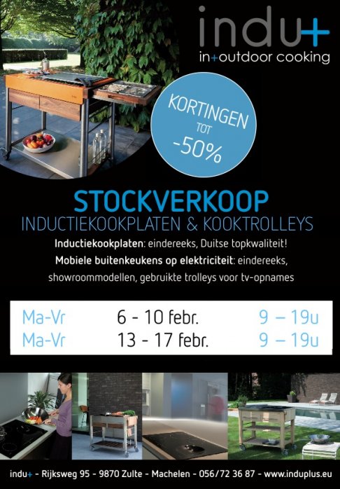 STOCKVERKOOP indu+ mobiele buitenkeukens en inductiekookplaten - 2