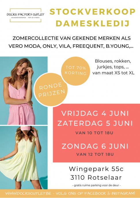 Stockverkoop merkkledij dames