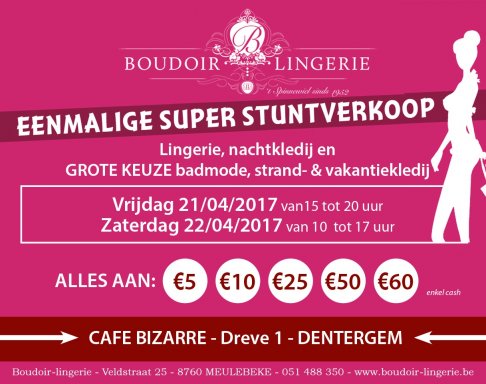 Stockverkoop Boudoir Lingerie 