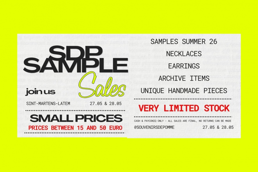  Souvenirs de Pomme sample sale