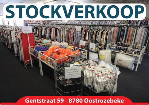 Stockverkoop merkkleding ZOMER 2017 Oostrozebeke