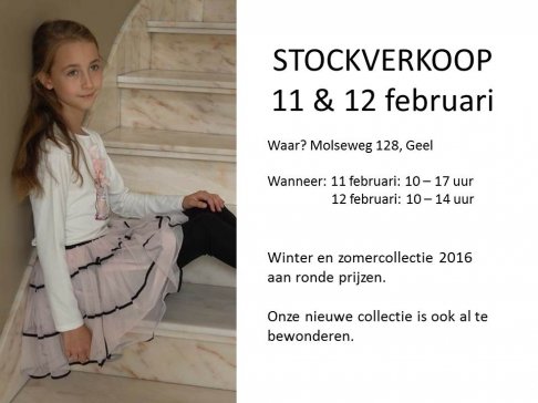 Stockverkoop kinderkledij