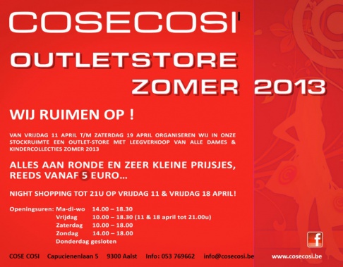 Cose Cosi Outlet 'collecties zomer 2013' - 2