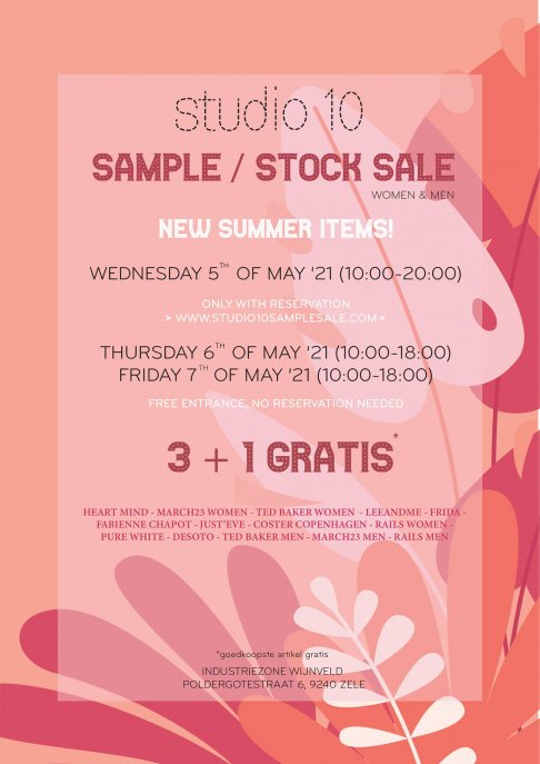 Studio10 sample- en stocksale