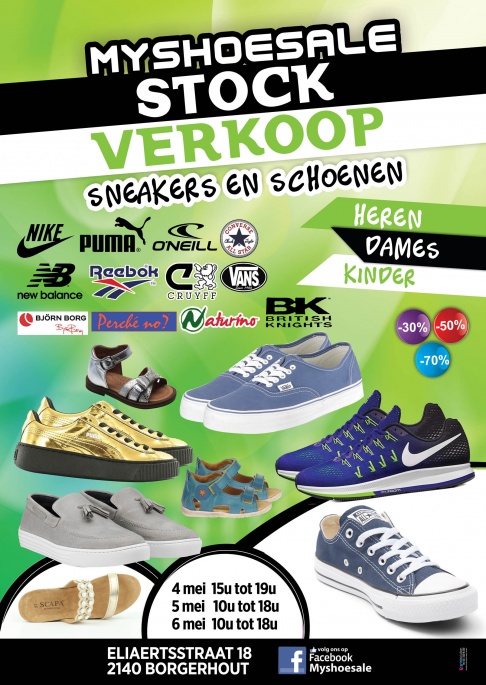 Stockverkoop schoenen en sneakers