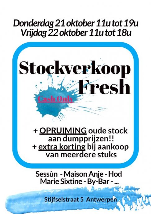 Fresh stockverkoop 