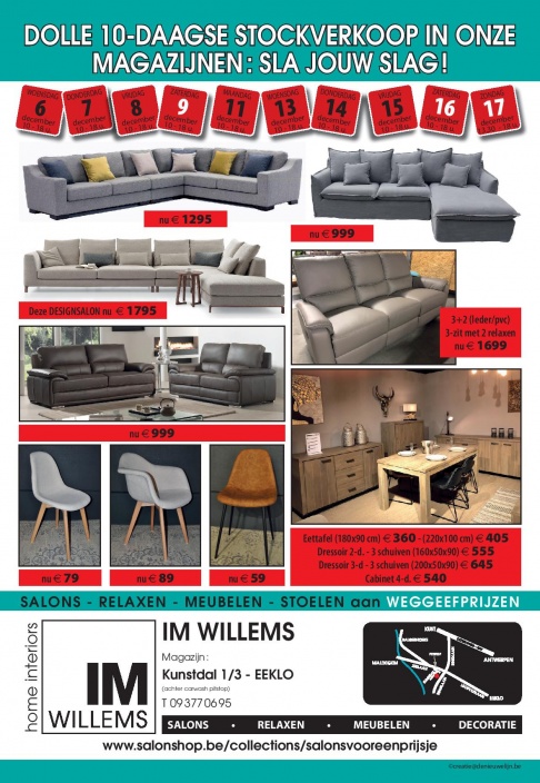 Stockverkoop Im Willems Home Interiors