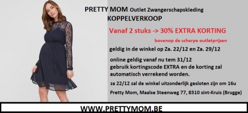 PRETTY MOM OUTLET ZWANGERSCHAPSKLEDING KOPPELVERKOOP