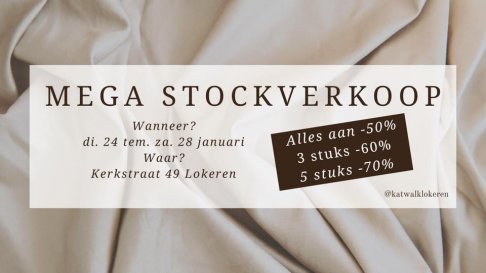 Stockverkoop Katwalk Lokeren