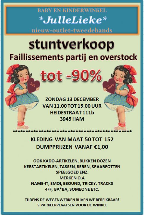 Stuntverkoop failissements partij en overstock