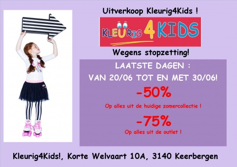 UITVERKOOP Kinderkleding van 0 - 16 jaar