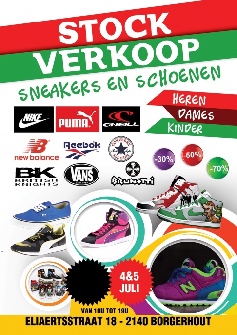 Stockverkoop sneackers&schoenen
