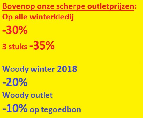 Pierrot Outletstore: tot -35% korting bovenop onze scherpe outletprijzen