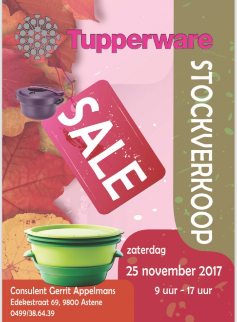 Tupperware stockverkoop (Astene) - 2