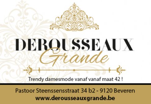 Stockverkoop trendy dameskleding Maatje Meer, Derousseaux Grande!