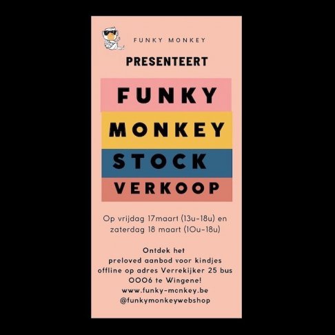 Funky Monkey stockverkoop