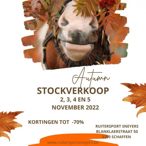 Stockverkoop Ruitersport Sneyers